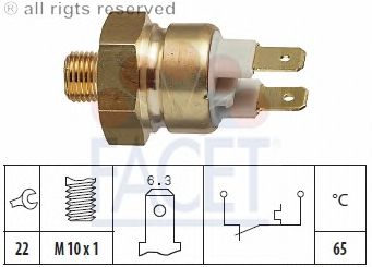 Temperature Switch, coolant warning lamp 7.4112