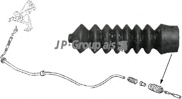 Cable, heater flap 8170550300