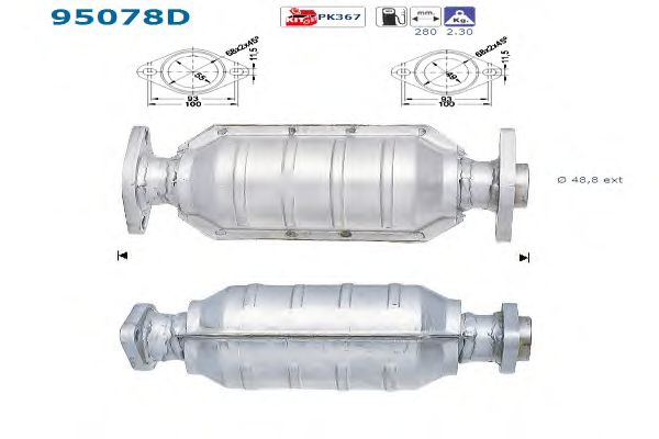 Catalytic Converter 95078D