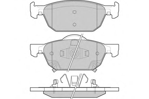 Brake Pad Set, disc brake 12-1369