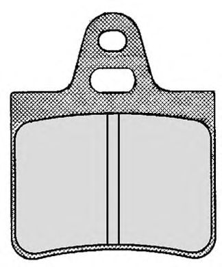 Комплект тормозных колодок, дисковый тормоз 172.1
