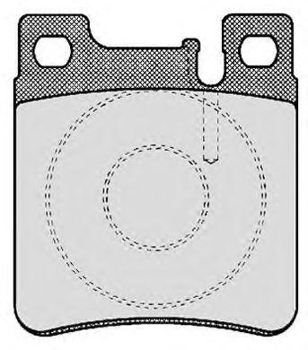 Kit de plaquettes de frein, frein à disque 513.0