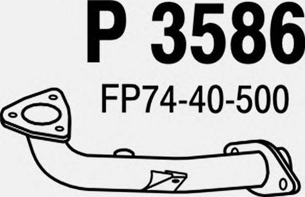 Exhaust Pipe P3586