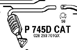 Catalytic Converter P745DCAT