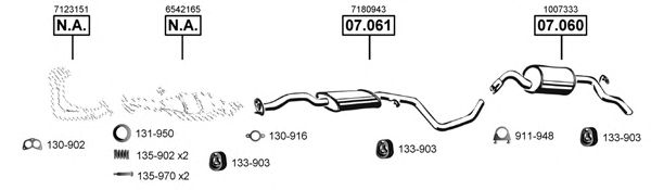 Exhaust System FO070285