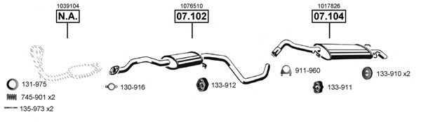 Exhaust System FO070690