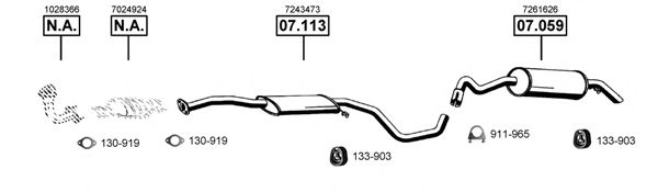 Exhaust System FO070755