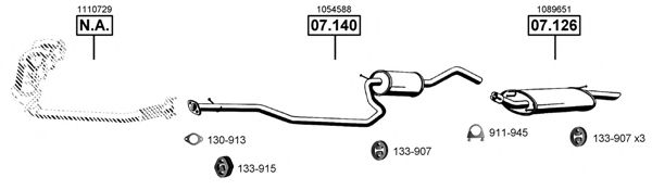 Exhaust System FO071100