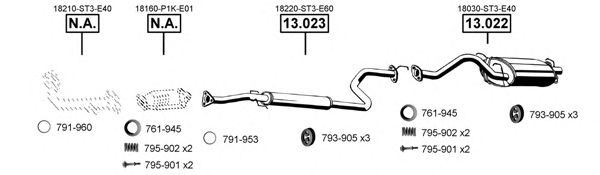 Exhaust System HO130450