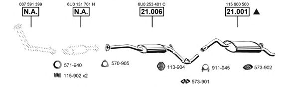 Exhaust System SK210615