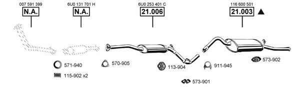 Exhaust System SK210680