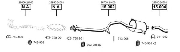 Exhaust System HY151245