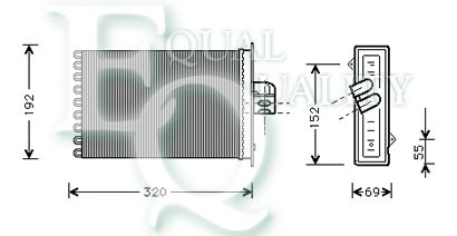 Heat Exchanger, interior heating RR0018