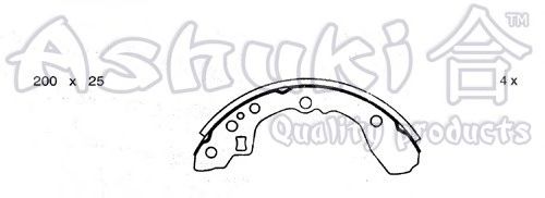 Brake Shoe Set M071-01