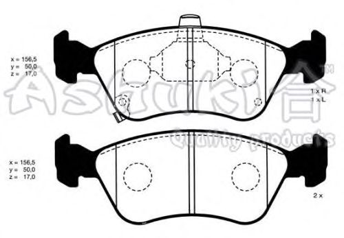 Brake Pad Set, disc brake T112-57