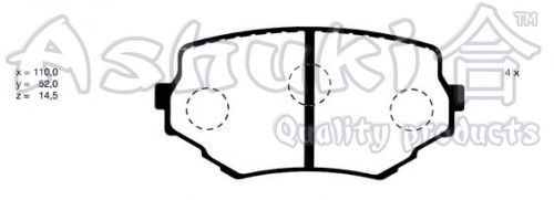 Brake Pad Set, disc brake K012-17