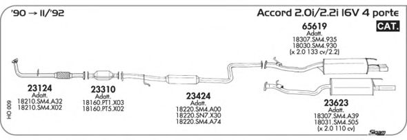 Exhaust System HO009