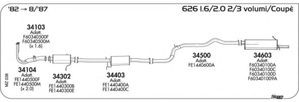 Exhaust System MZ038