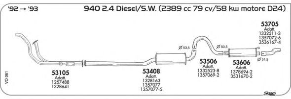 Exhaust System VO061