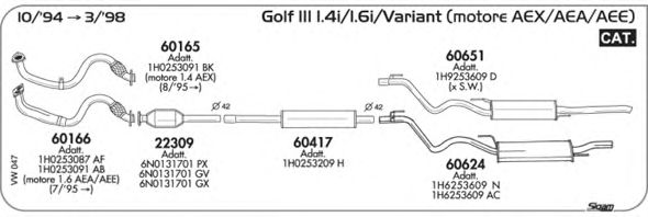 Exhaust System VW047