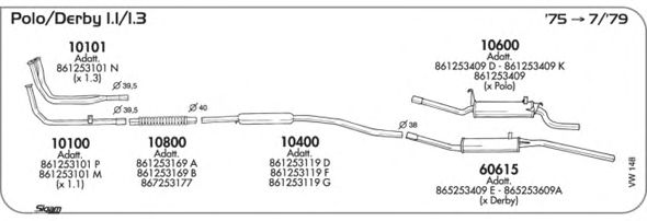 Exhaust System VW148