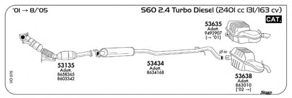 Exhaust System VO076