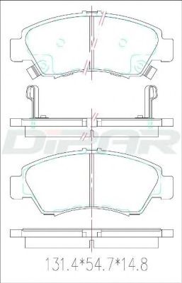 Brake Pad Set, disc brake DFB5242