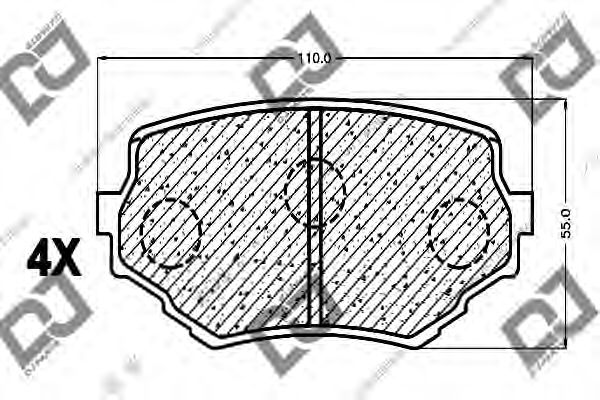Brake Pad Set, disc brake BP1097