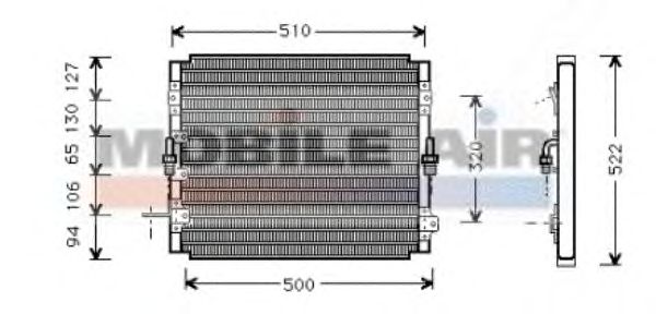 Condensator, airconditioning 53005244