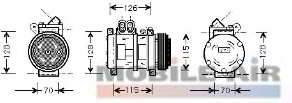 Compressor, airconditioning 0600K229