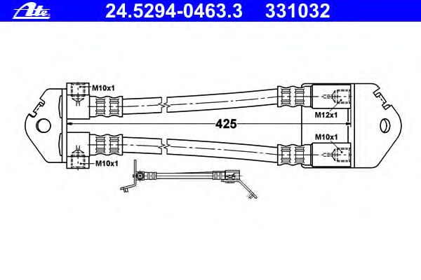 Tubo flexible de frenos 24.5294-0463.3