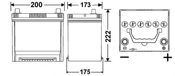 Startbatteri; Startbatteri TB504