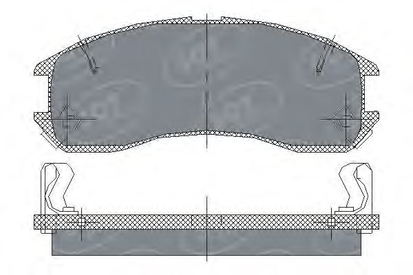 Комплект тормозных колодок, дисковый тормоз SP 149