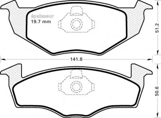 Brake Pad Set, disc brake 385