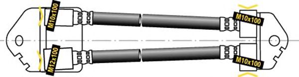 Tubo flexible de frenos F5544