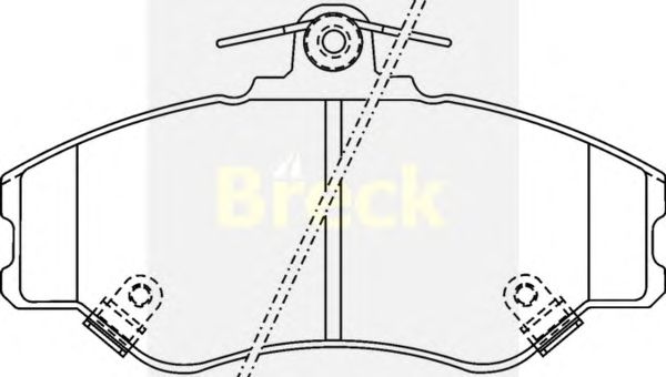 Brake Pad Set, disc brake 23081 00 C