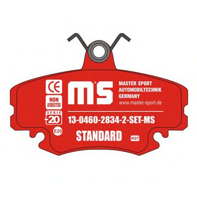 Bremseklodser 13-0460-2834-2-SET-MS