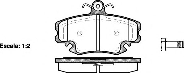 Комплект тормозных колодок, дисковый тормоз P0413.20