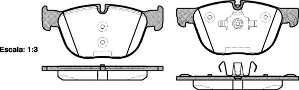Brake Pad Set, disc brake P13973.00