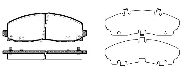 Brake Pad Set, disc brake P15843.04