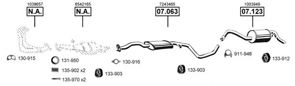 Exhaust System FO070650