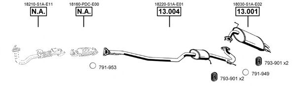Exhaust System HO130185
