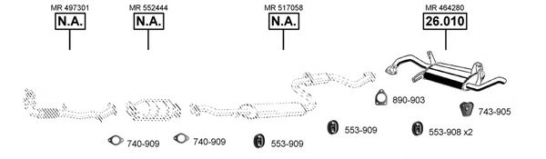 Exhaust System MI261507