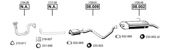 Exhaust System PE083200