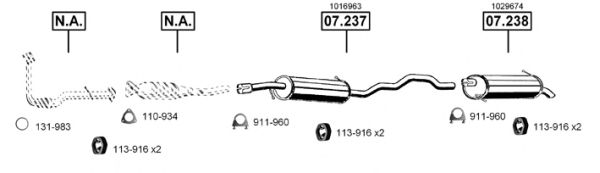 Exhaust System FO073125