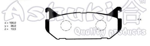 Brake Pad Set, disc brake M075-05