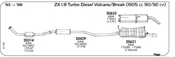 Exhaust System CI109