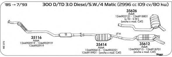 Exhaust System ME073