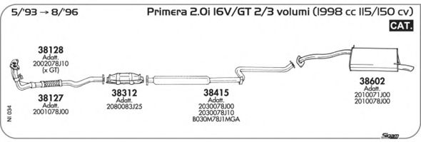 Exhaust System NI034