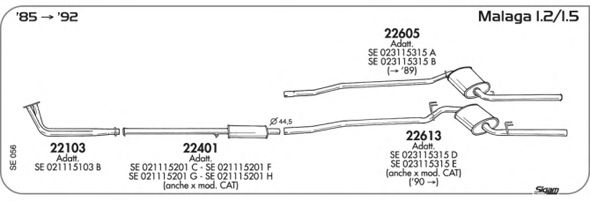 Exhaust System SE056
